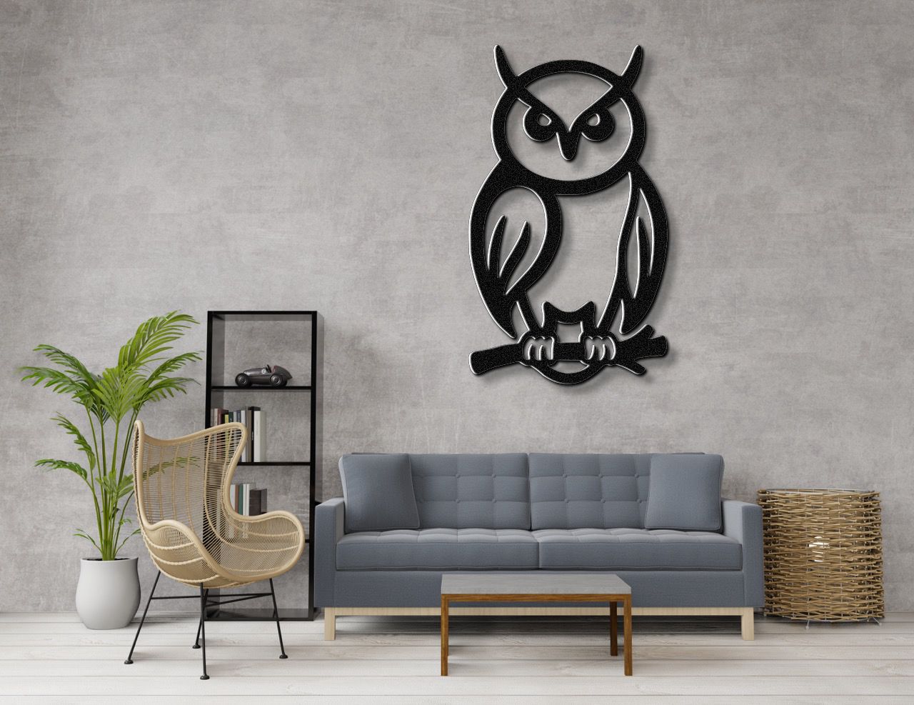 Owl Metal Wall Art