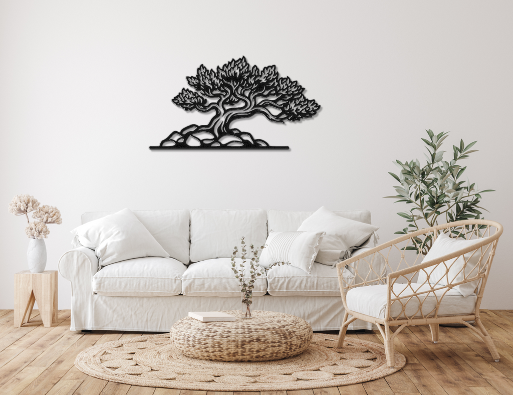 Fire Juniper Tree Metal Wall Art