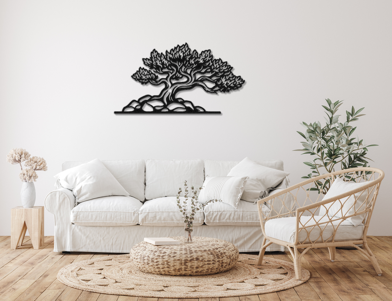 Fire Juniper Tree Metal Wall Art