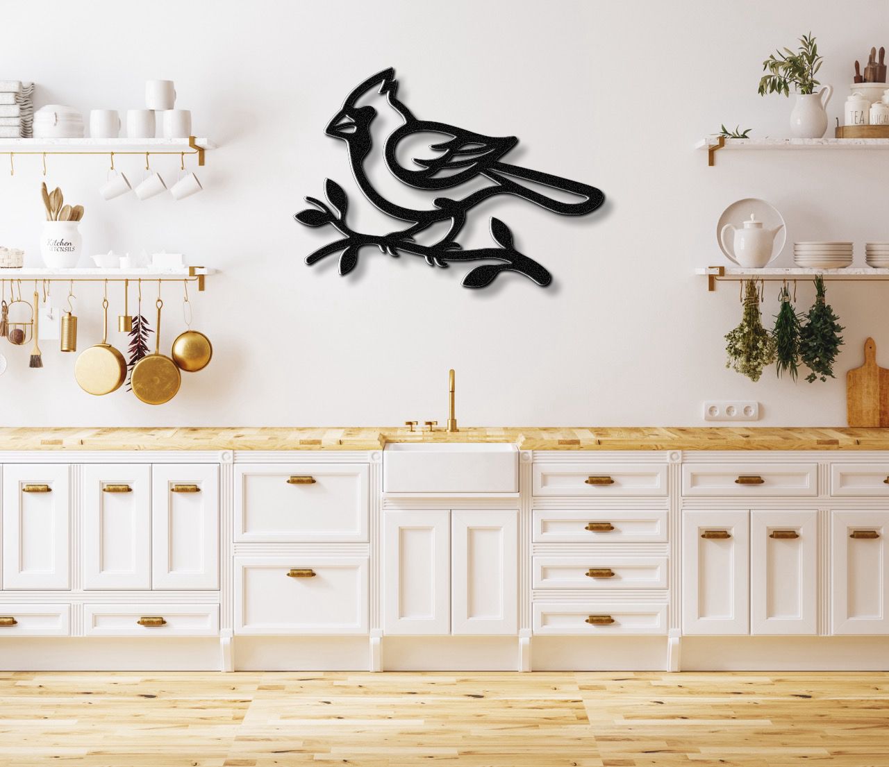 Cardinal Metal Wall Art