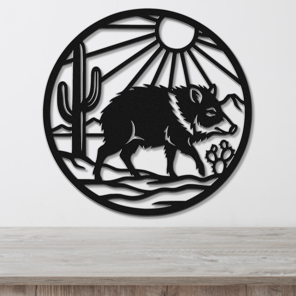 Javelina Metal Wall Art