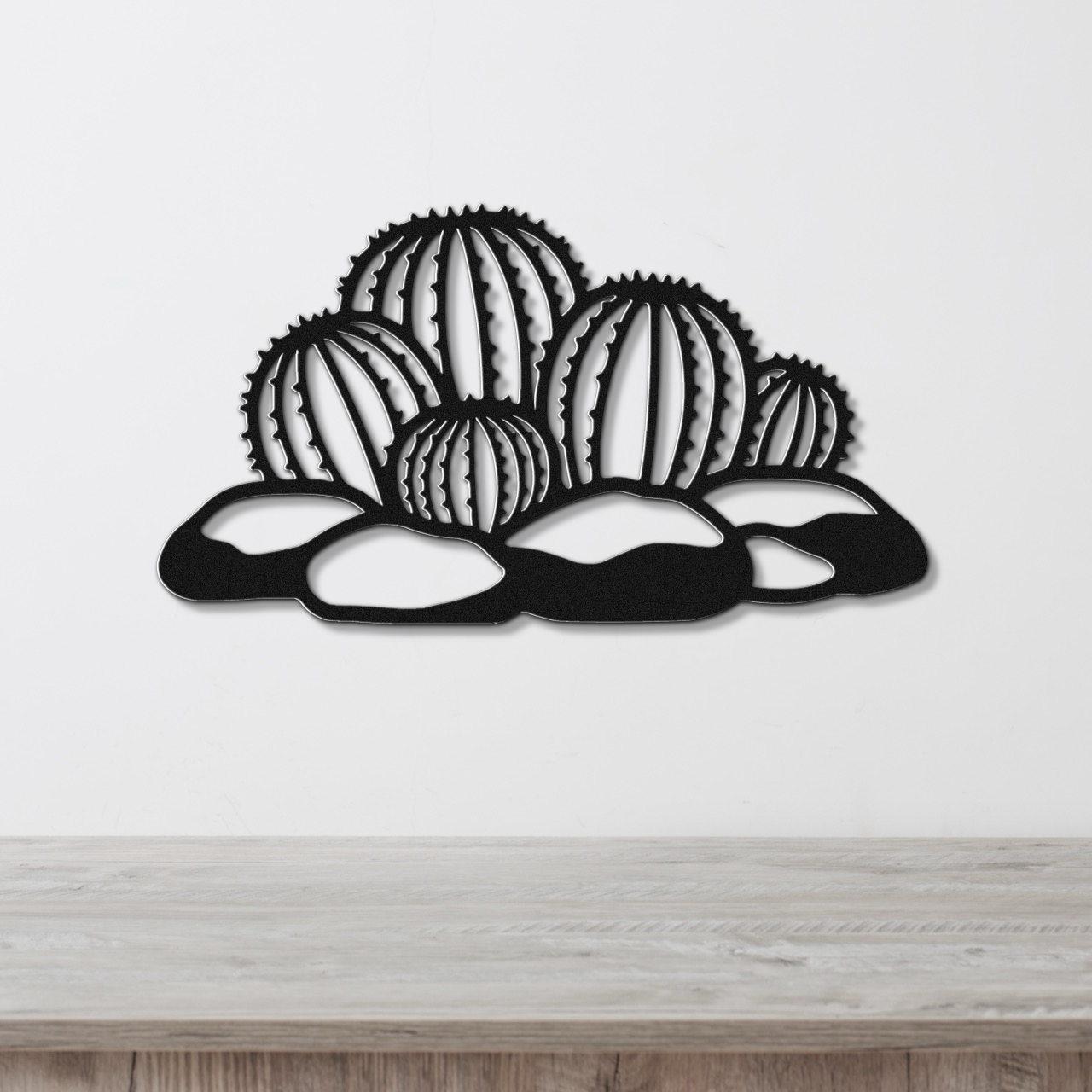 Barrel Cactus Metal Wall Art