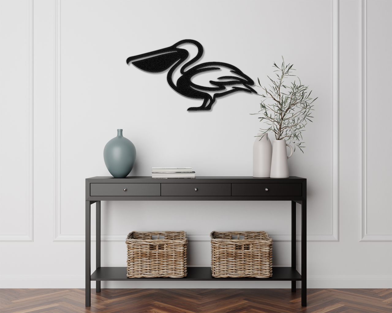Pelican Metal Wall Art