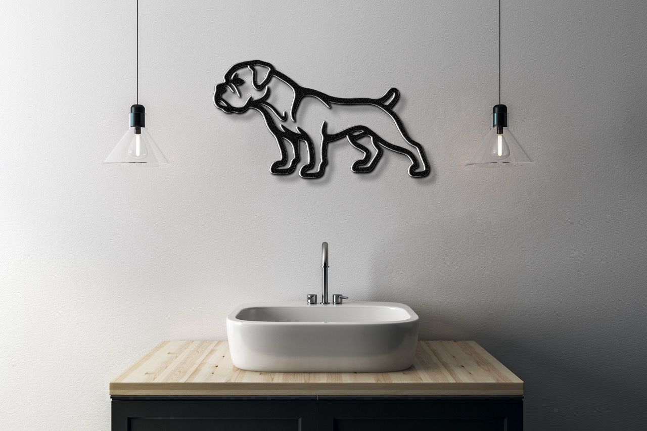 Boxer Dog Metal Wall Art