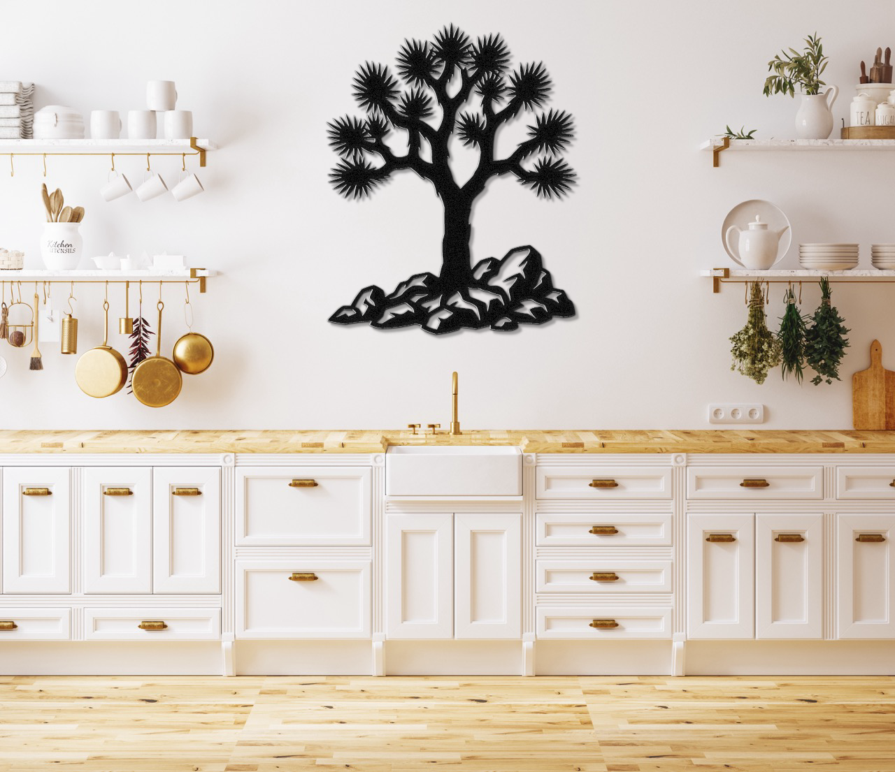 Joshua Tree Silhouette Metal Wall Art