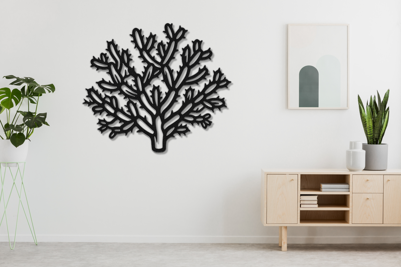 Cholla Cactus Metal Wall Art