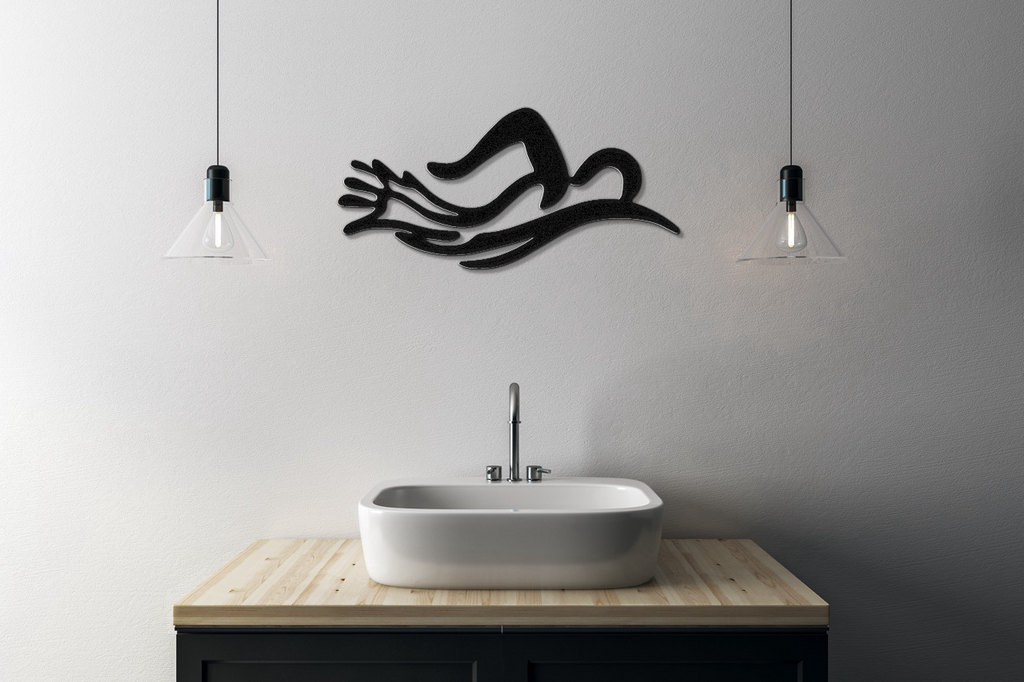 Swimmer Metal Wall Art