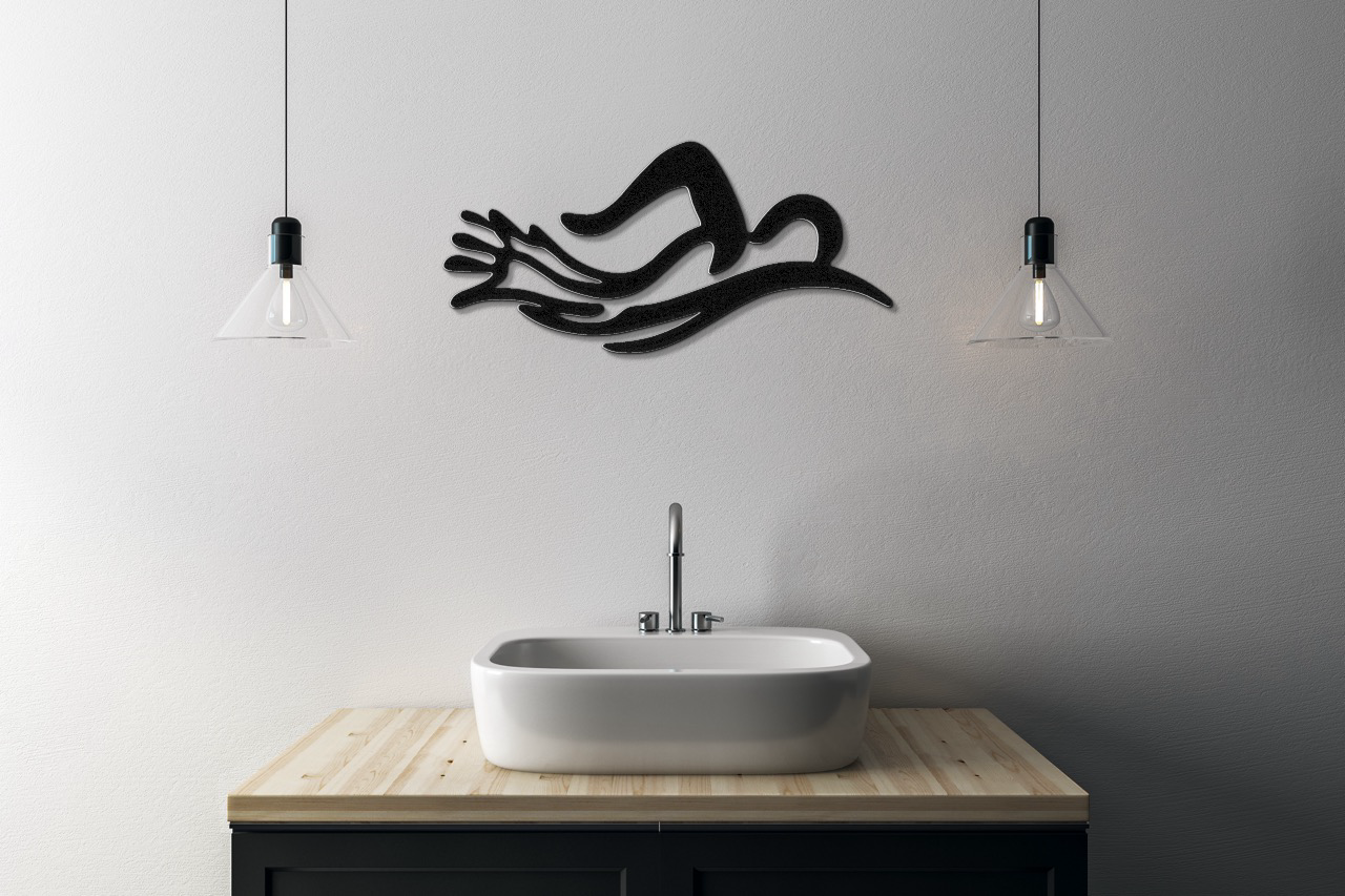 Swimmer Metal Wall Art