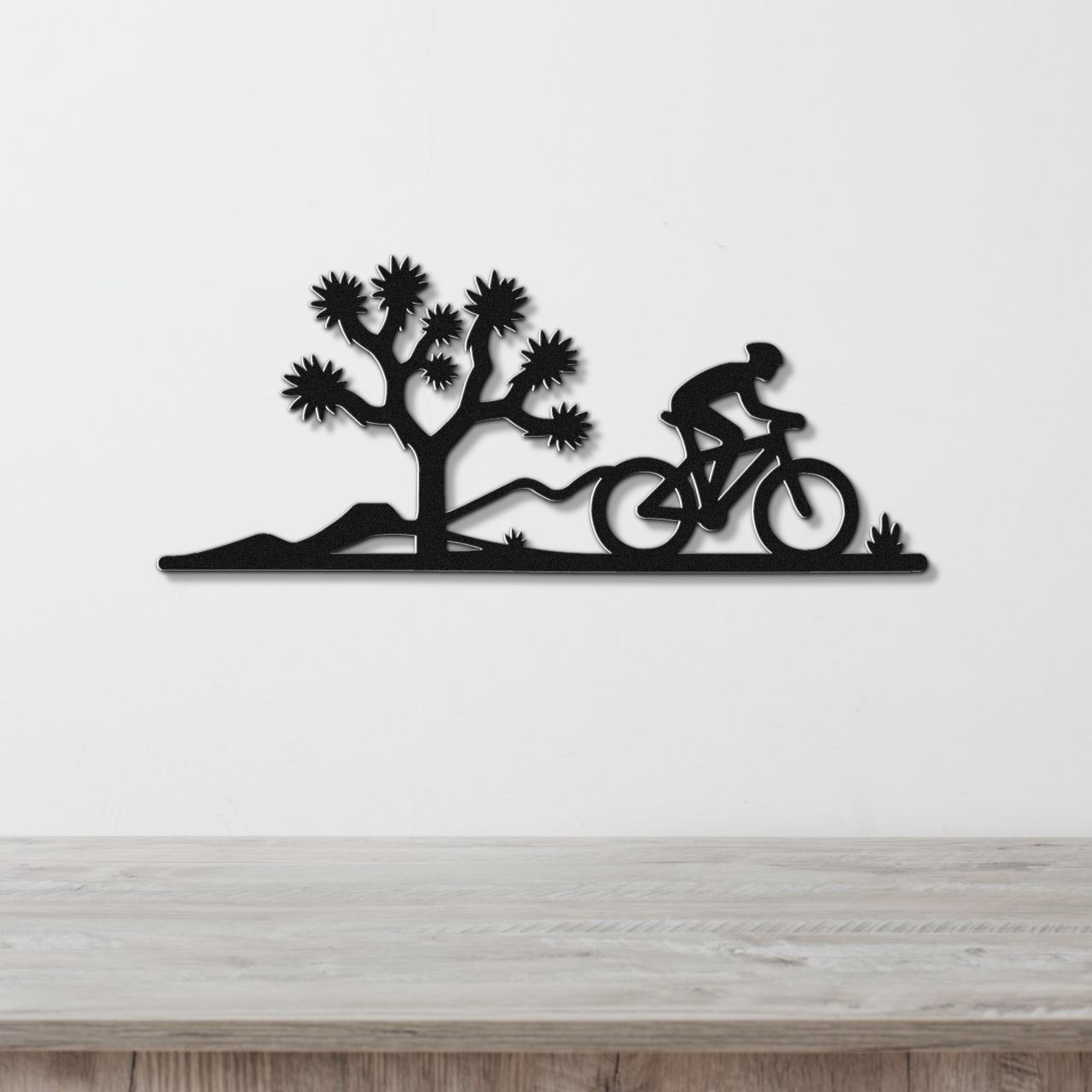 Joshua Tree Cycling Metal Wall Art