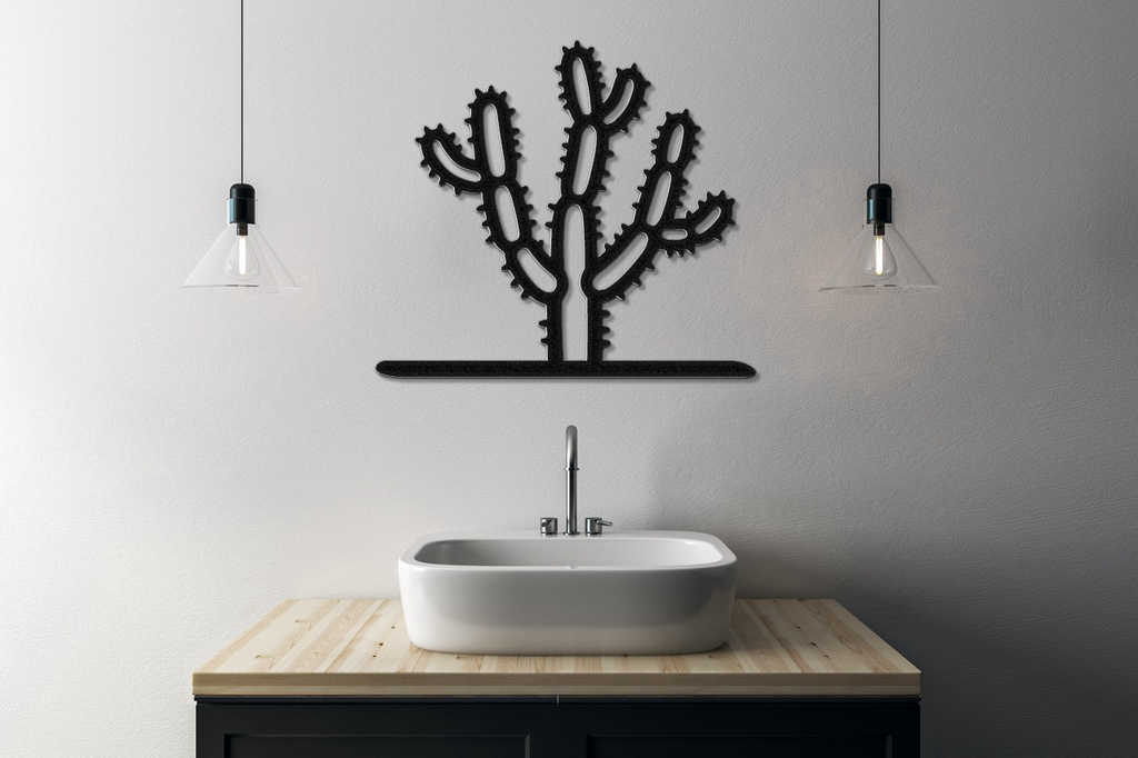 Cholla Cactus Metal Wall Art