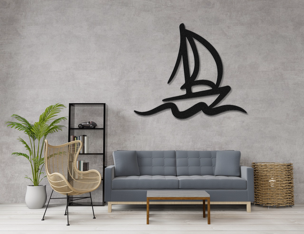 Sailboat Metal Wall Art