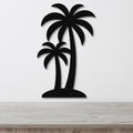 Twin Palm Trees Metal Wall Art
