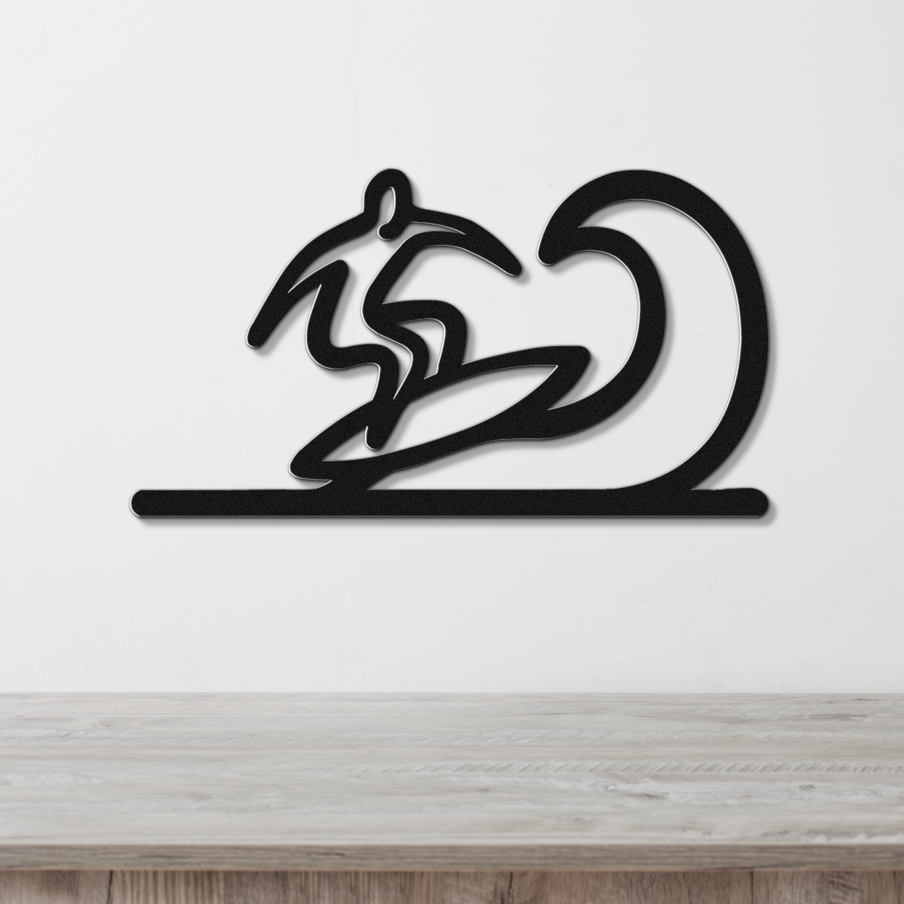 Surfer Metal Wall Art