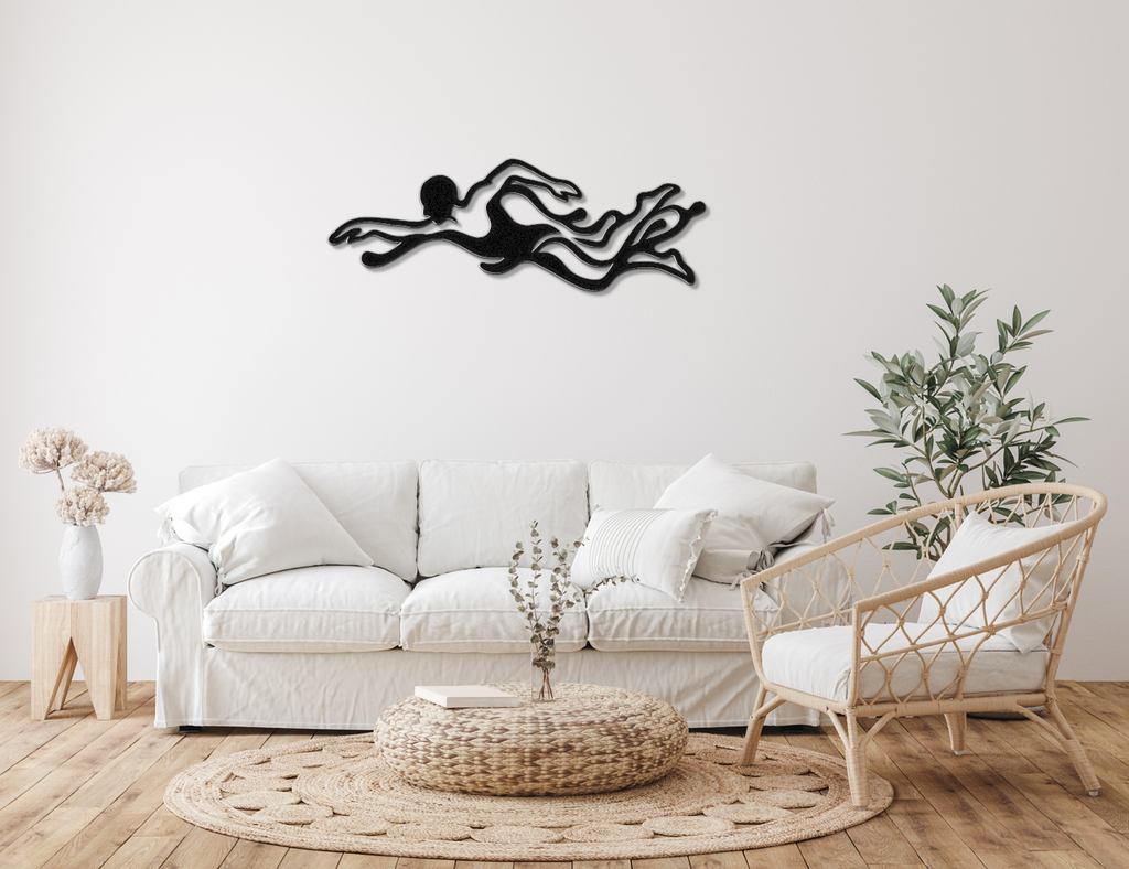 Swimmer Metal Wall Art