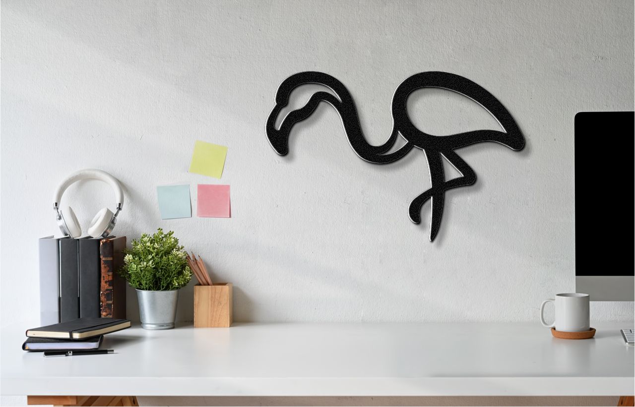 Flamingo Metal Wall Art
