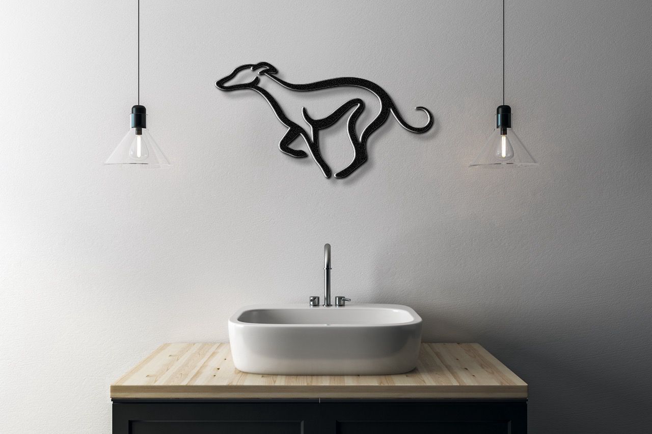 Greyhound Metal Wall Art