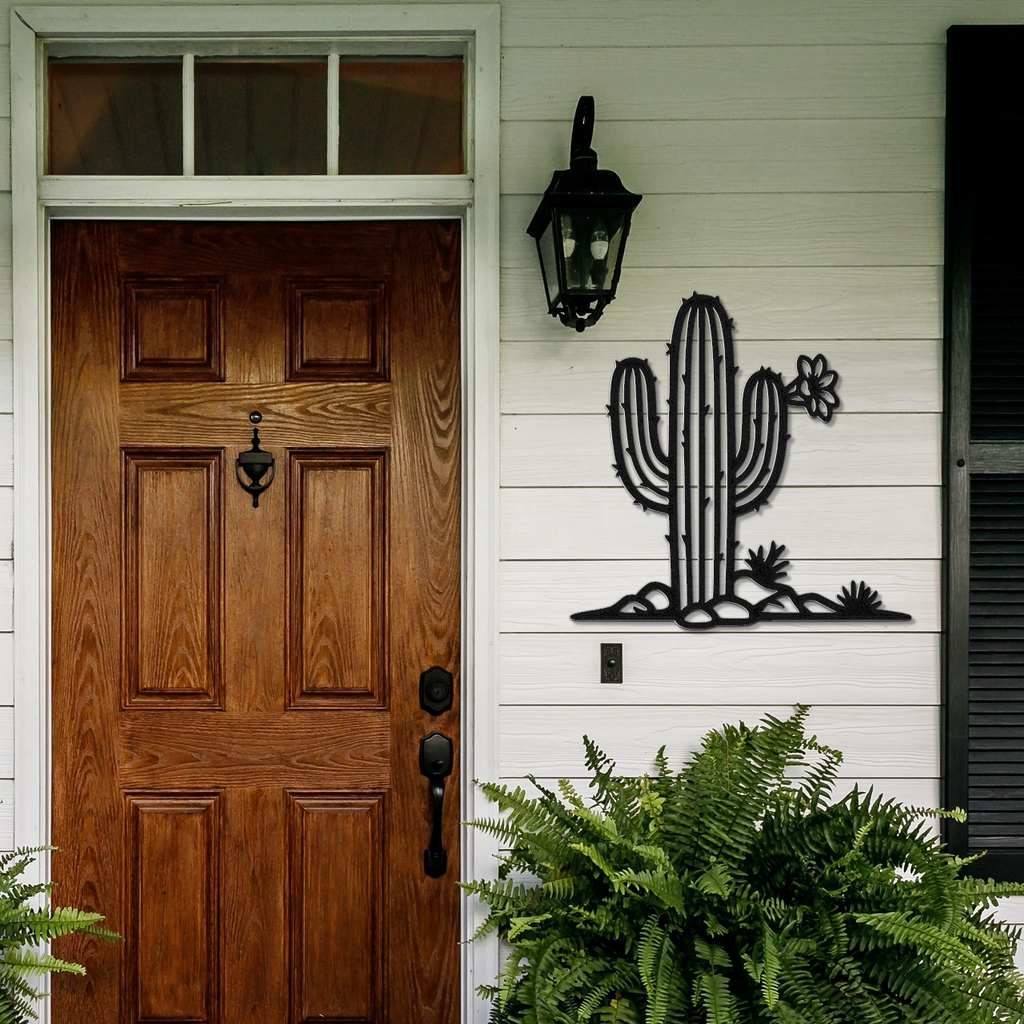 Saguaro Cactus Metal Wall Art