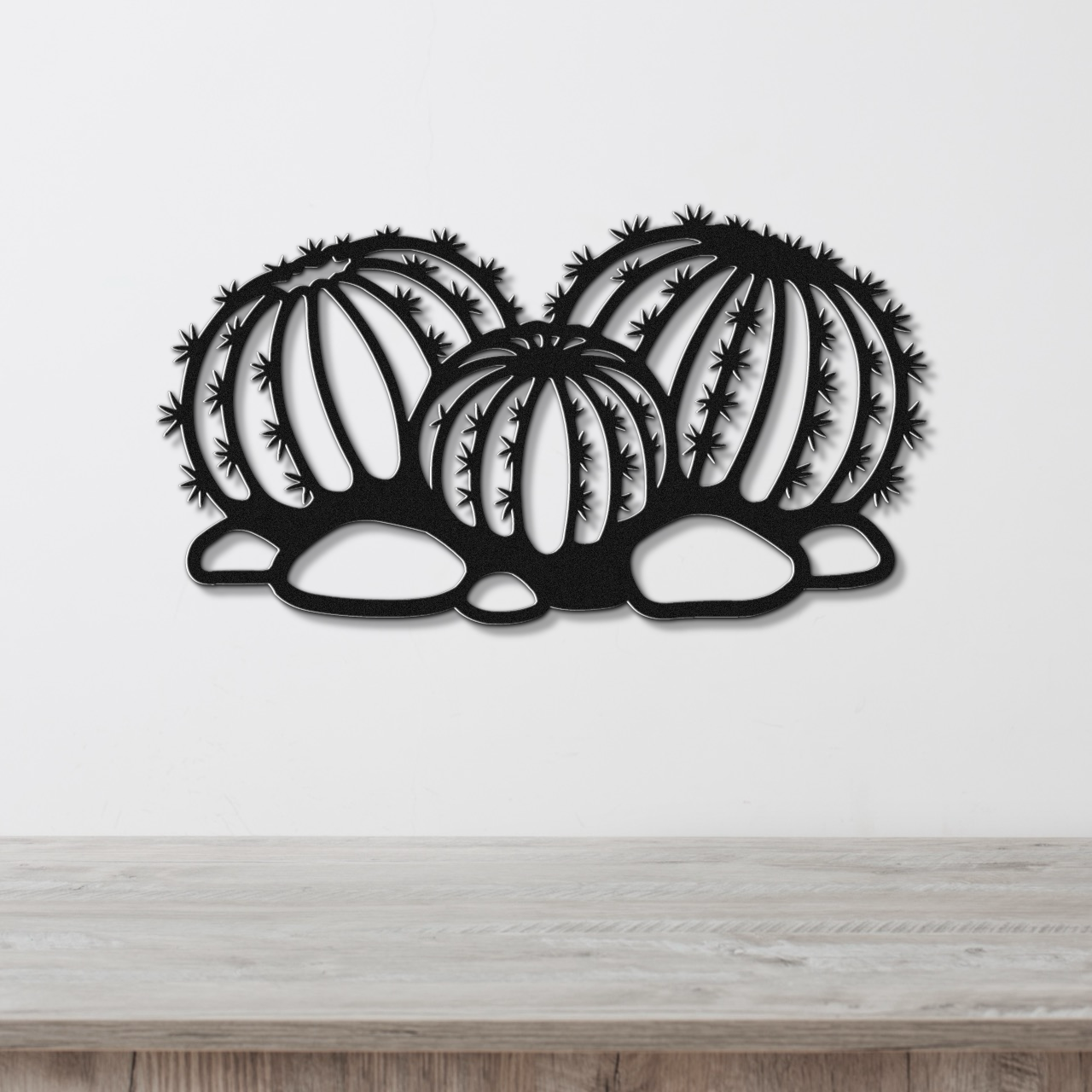 Barrel Cactus Metal Wall Art