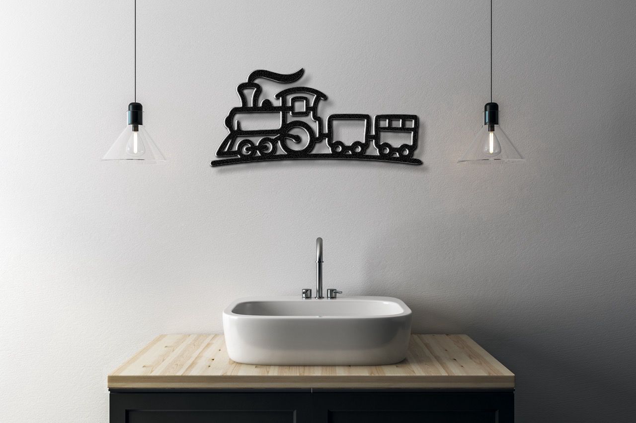 Train Metal Wall Art