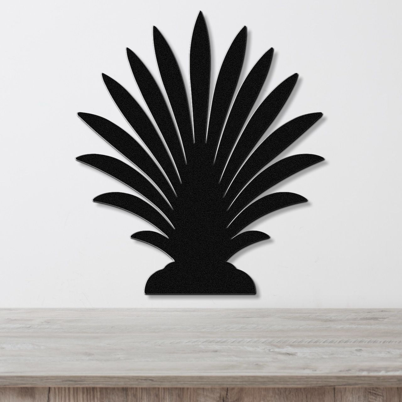 Young Palm Tree Metal Wall Art