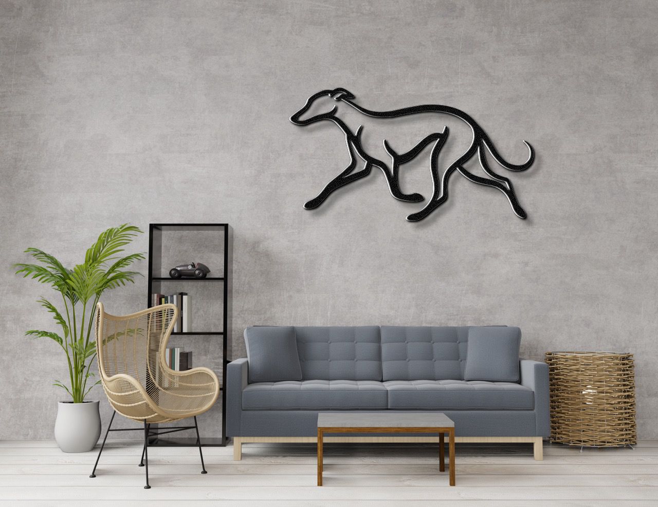 Greyhound Metal Wall Art