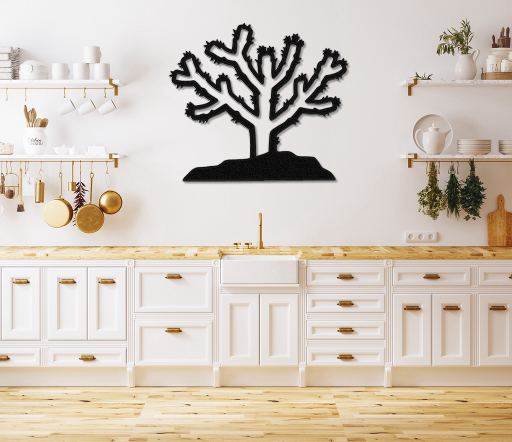 Cholla Cactus Metal Wall Art