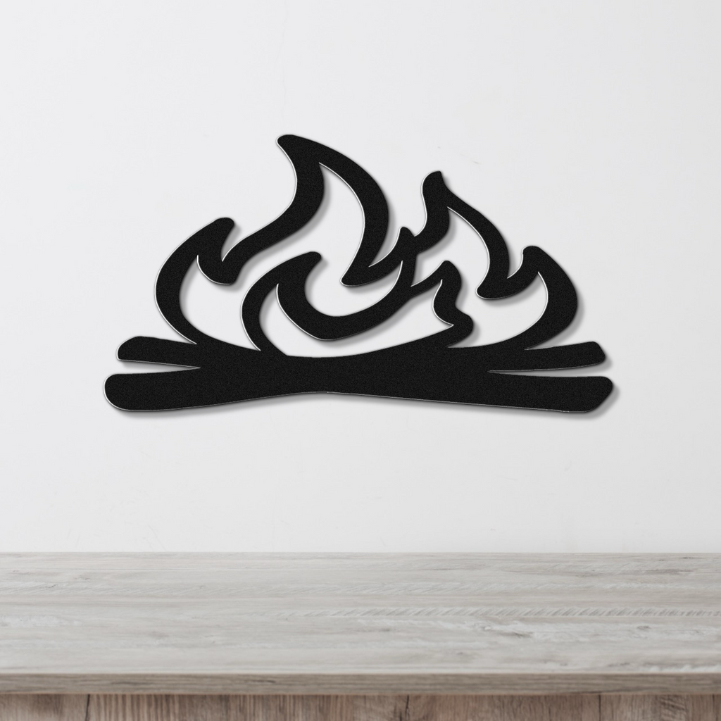 Campfire Metal Wall Art