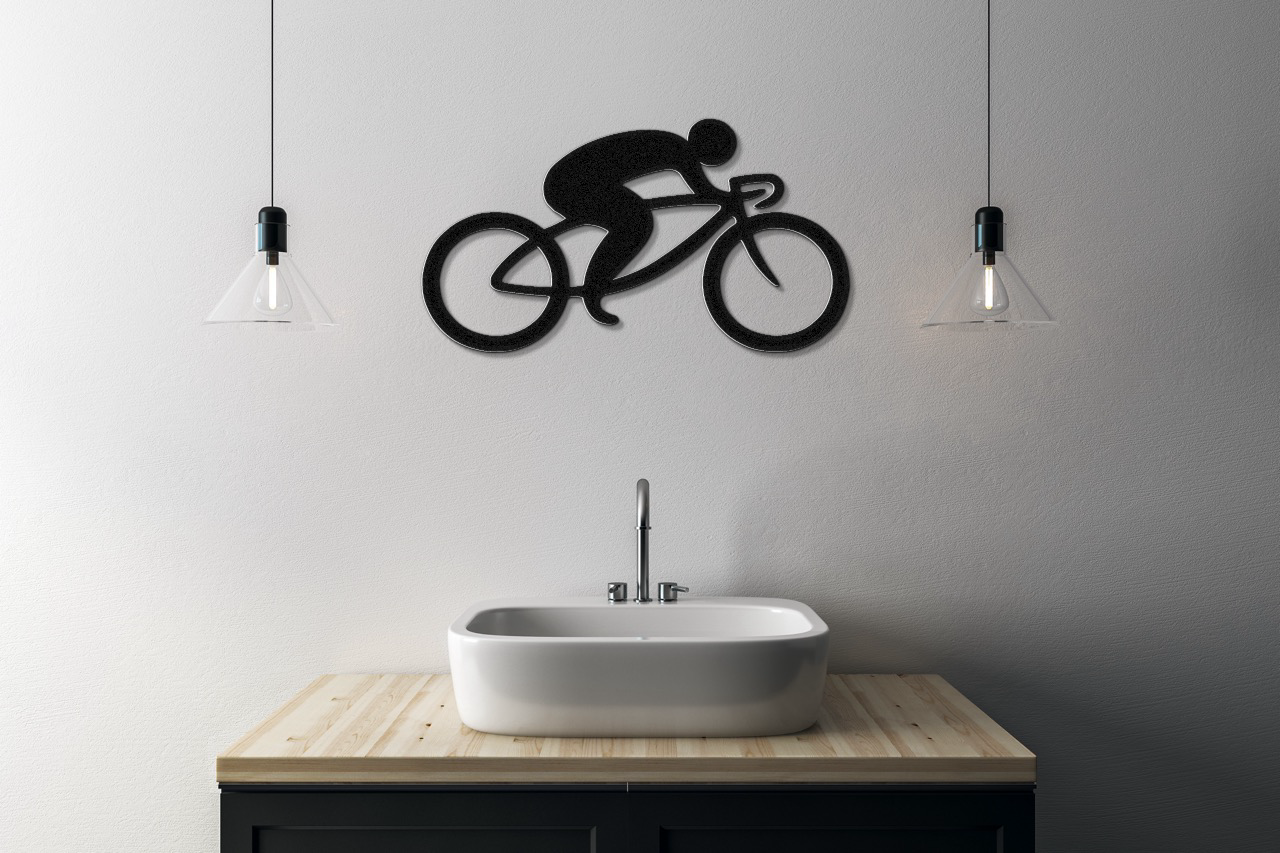 Cycling Metal Wall Art