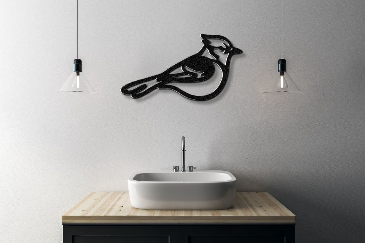 Blue Jay Metal Wall Art