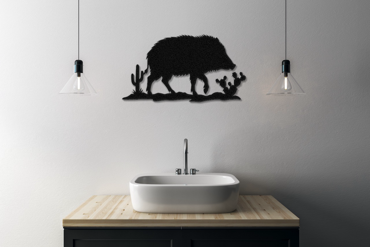 Javelina Metal Wall Art