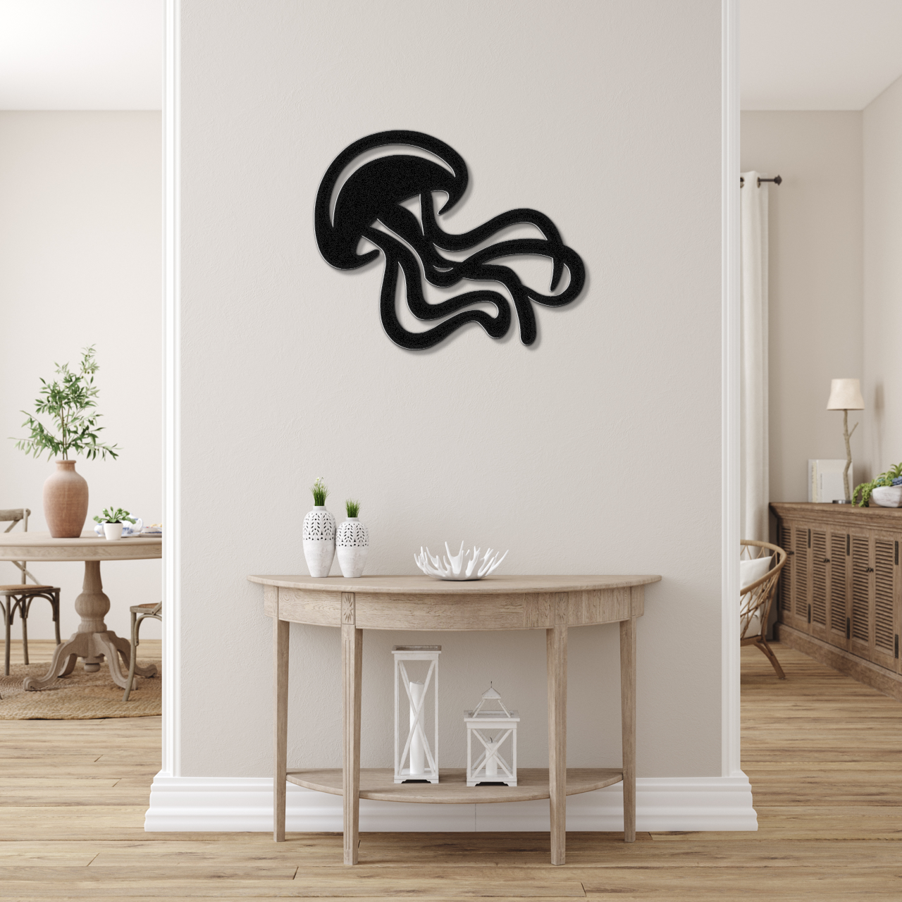 Jellyfish Metal Wall Art