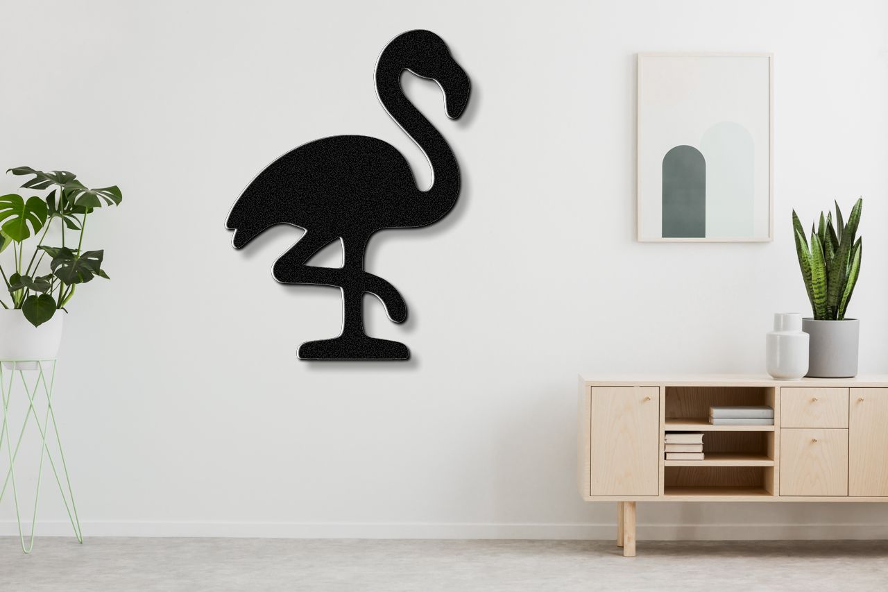 Flamingo Metal Wall Art