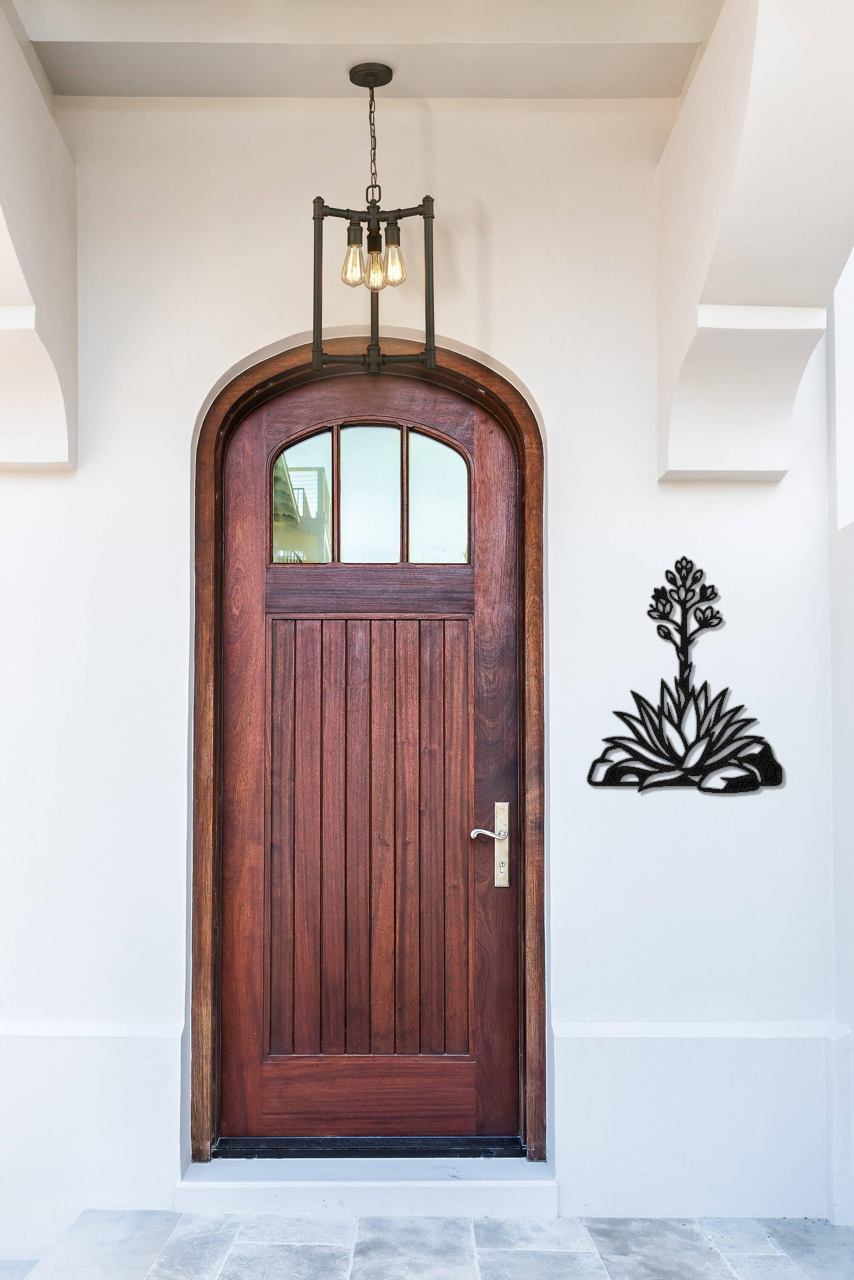 Blooming Agave Metal Wall Art