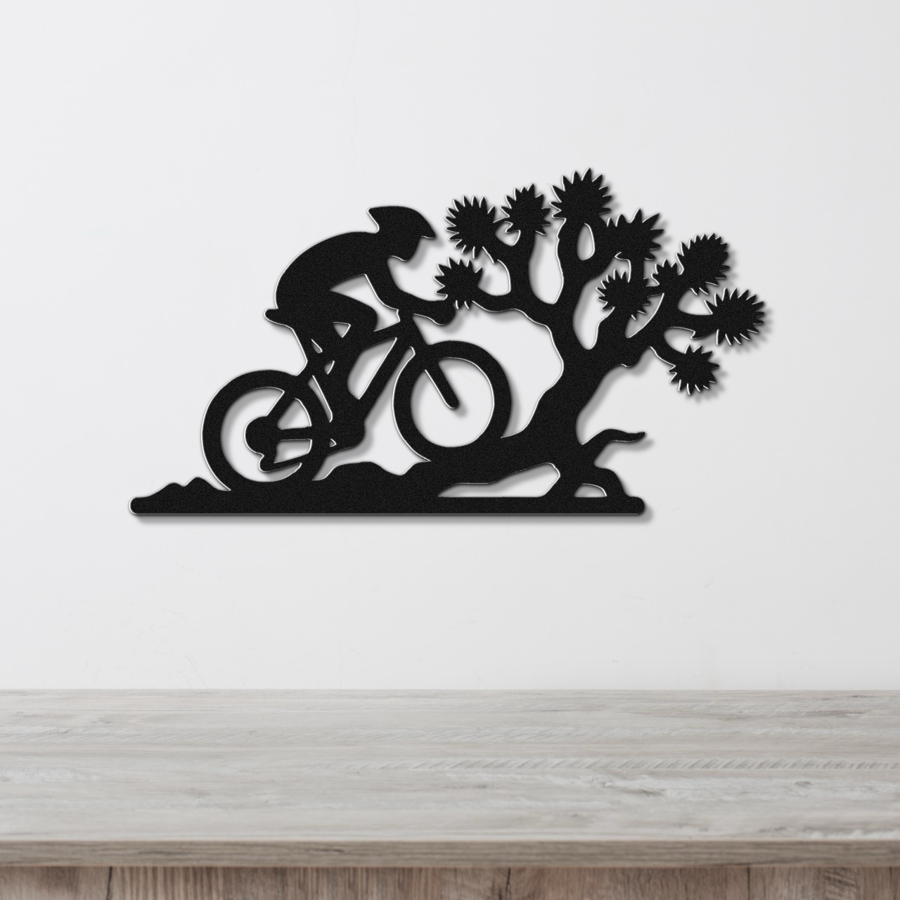 Joshua Tree Cycling Metal Wall Art