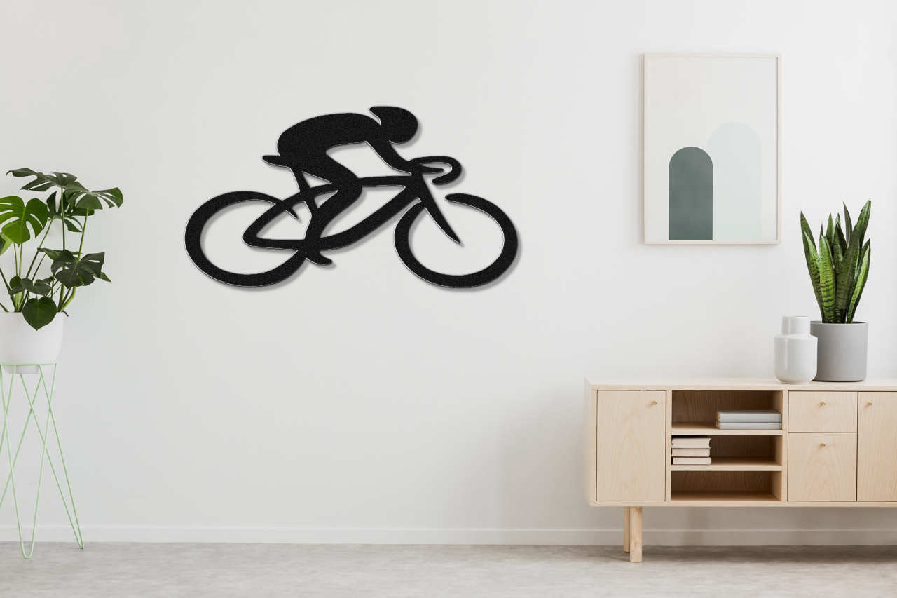 Cycling Metal Wall Art