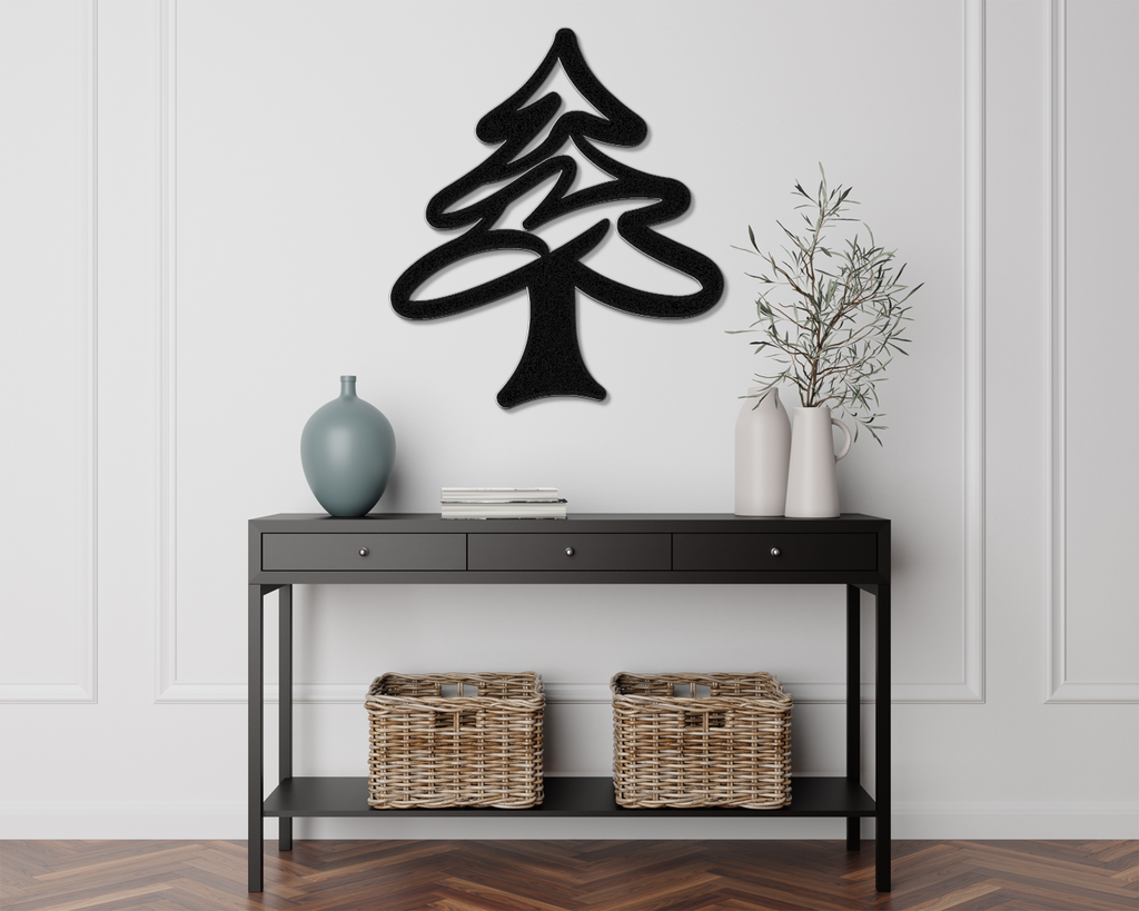 Pine Tree Metal Wall Art