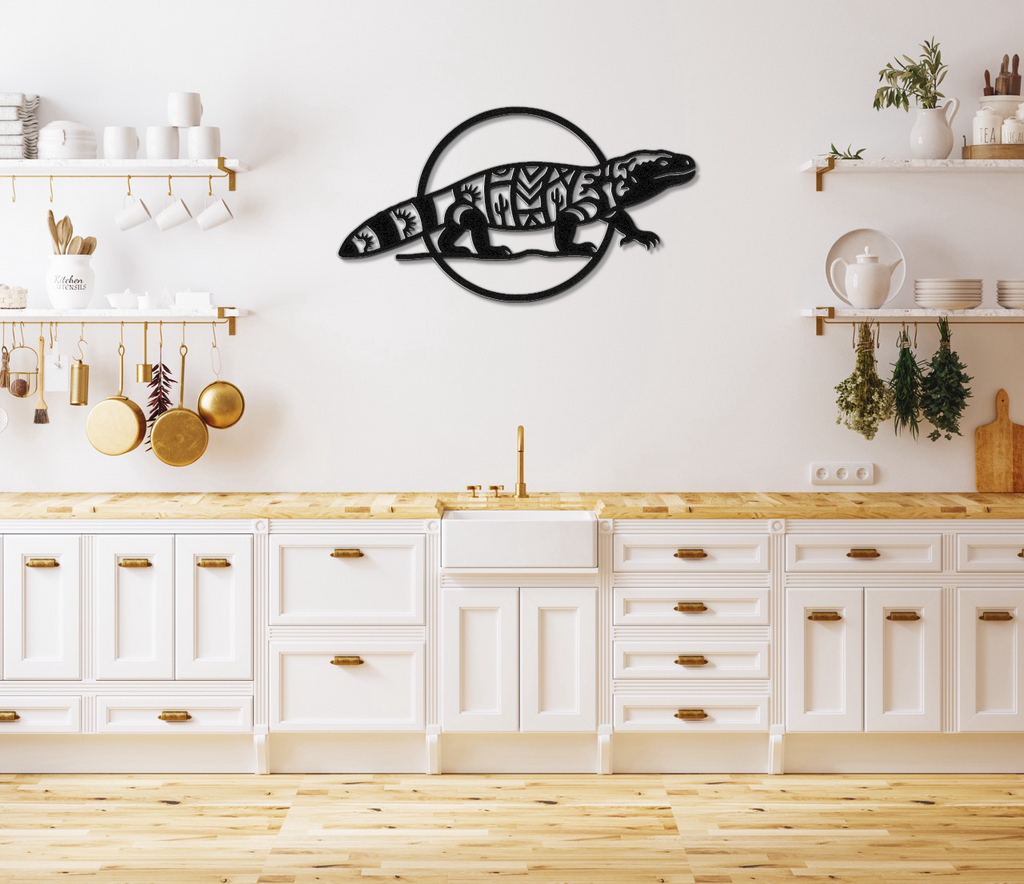 Gila Monster Metal Wall Art