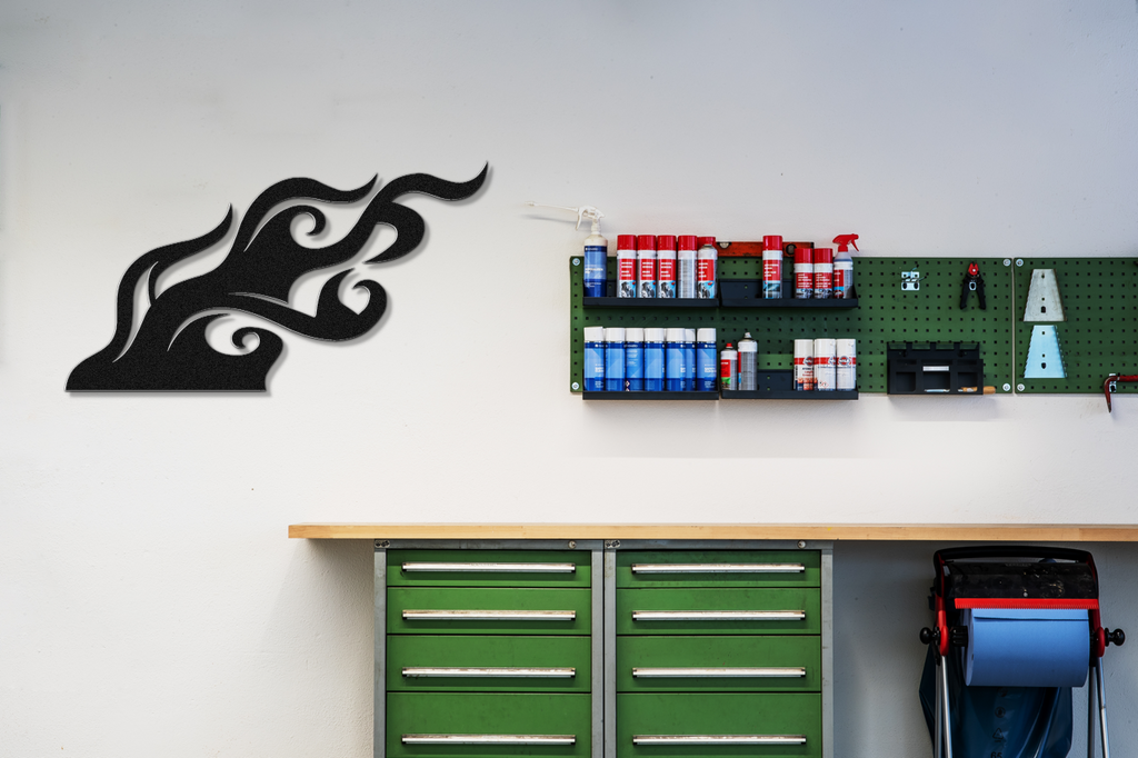 Abstract Fire Metal Wall Art