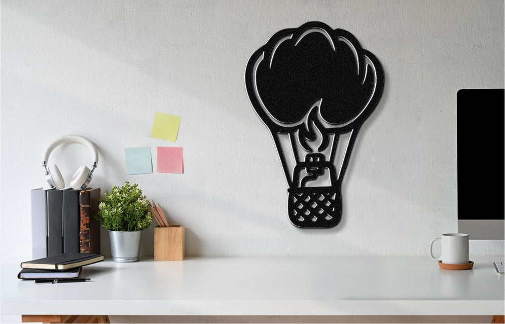 Hot Air Balloon Metal Wall Art