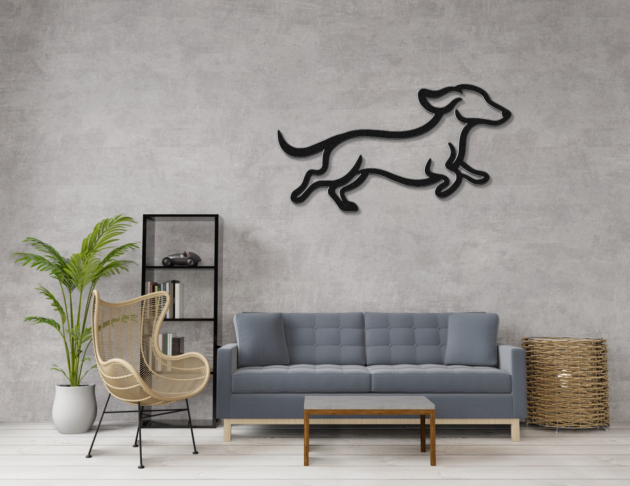 Dachshund Metal Wall Art