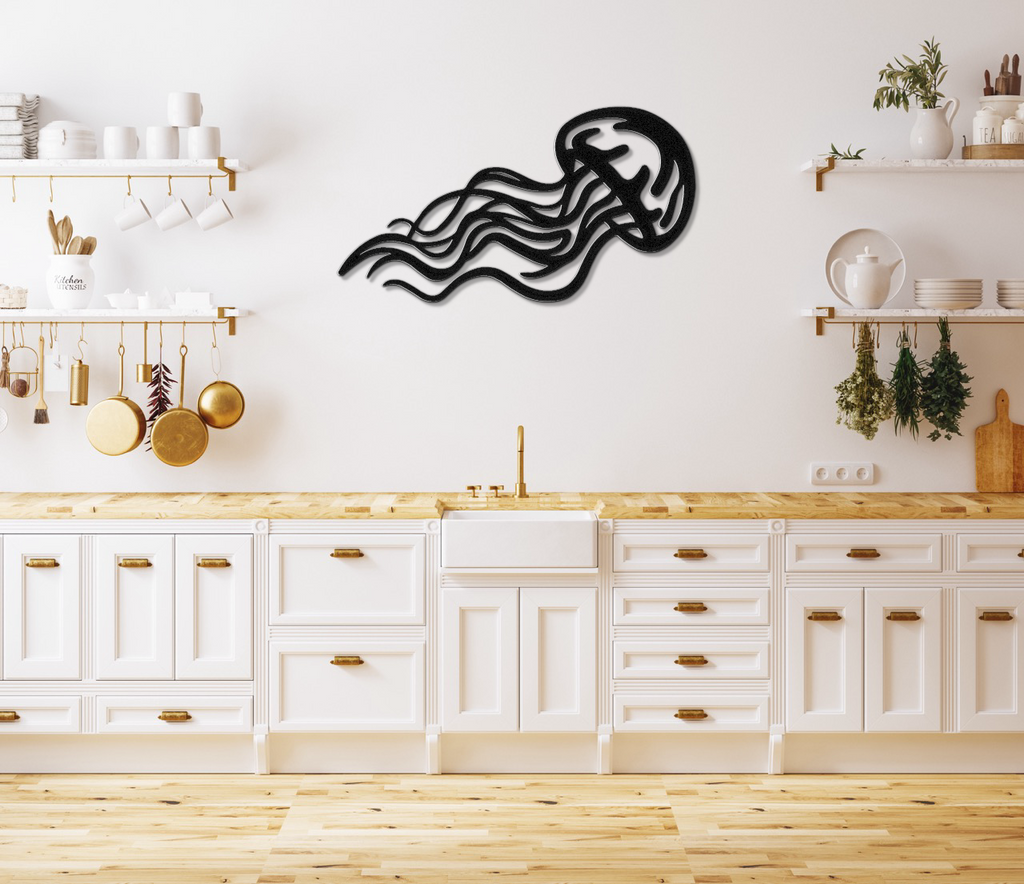 Jellyfish Metal Wall Art
