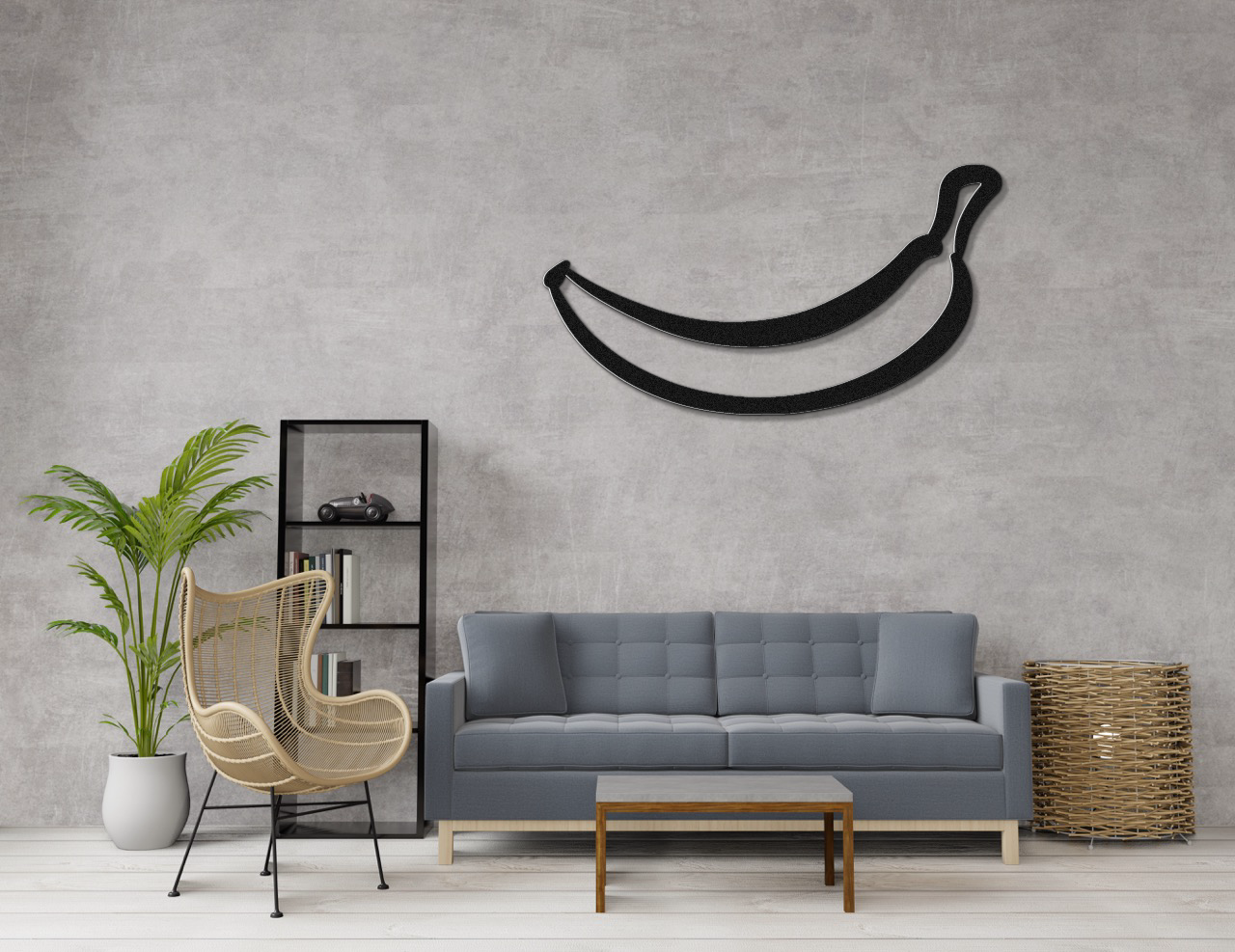 Banana Metal Wall Art
