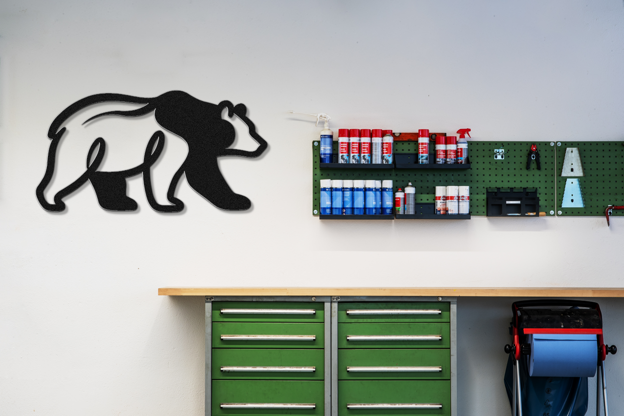 Bear Metal Wall Art