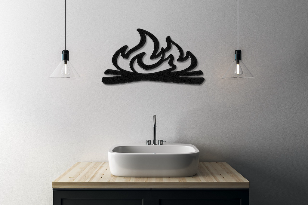 Campfire Metal Wall Art