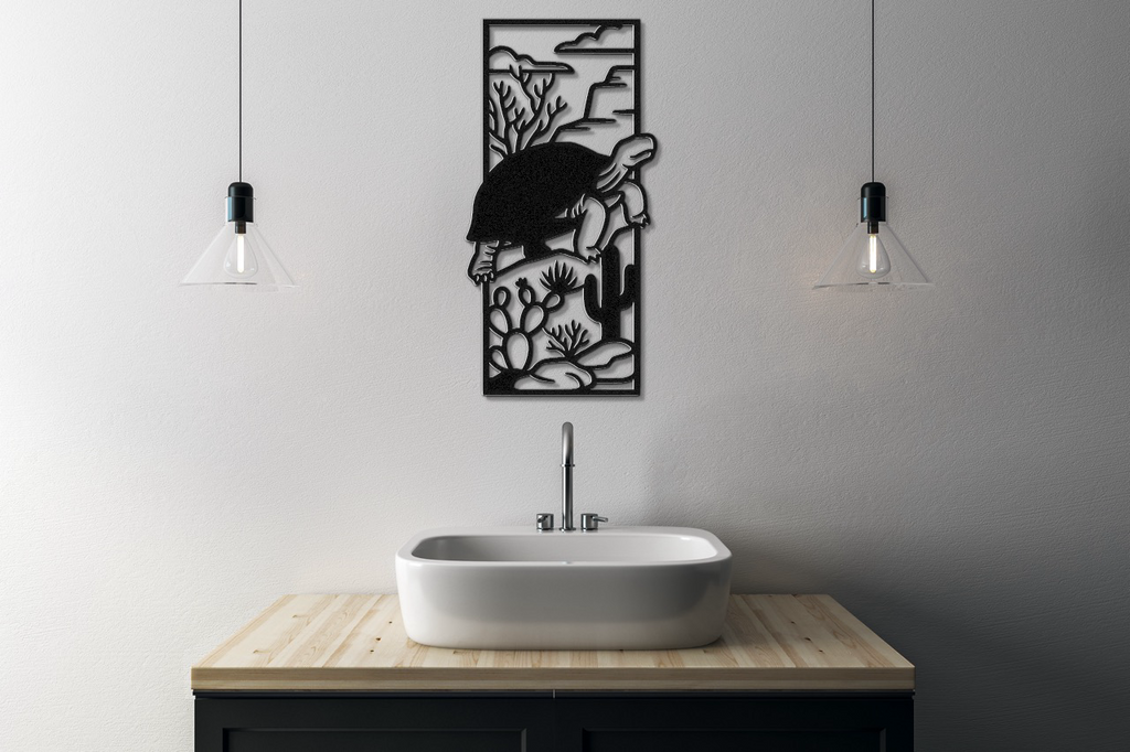 Desert Tortoise Metal Wall Art