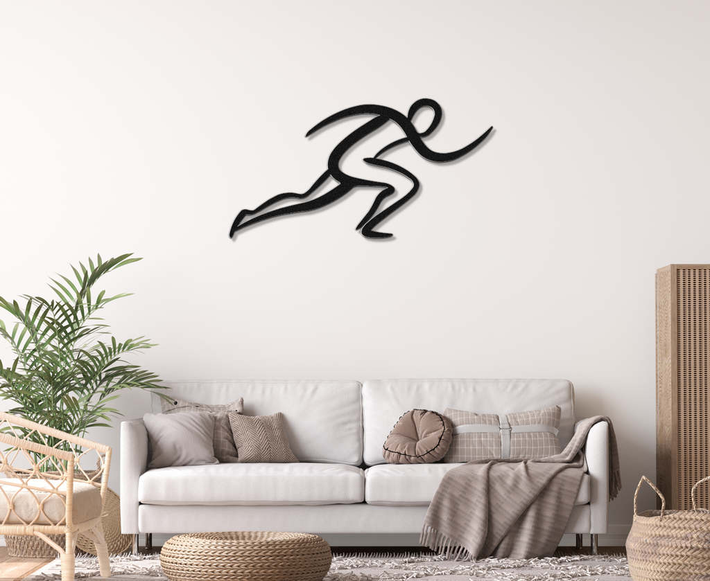 Runner Metal Wall Art