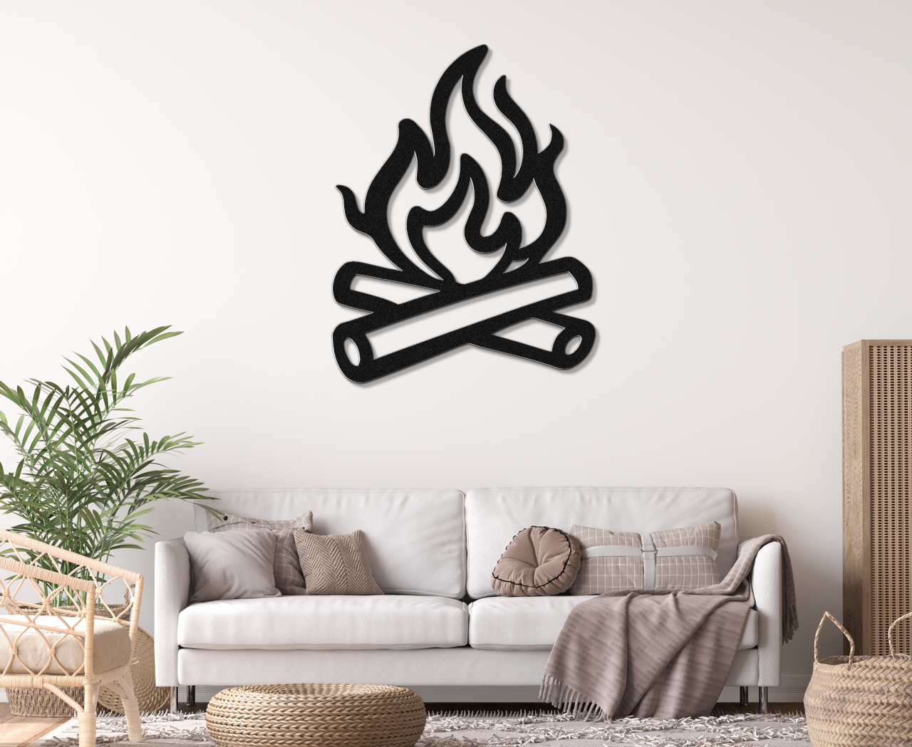 Campfire Metal Wall Art