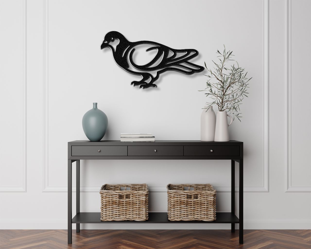 Pigeon Metal Wall Art