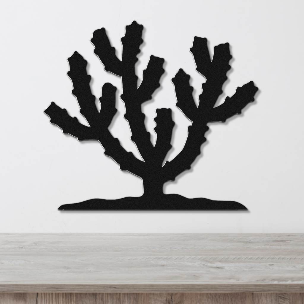 Cholla Cactus Metal Wall Art