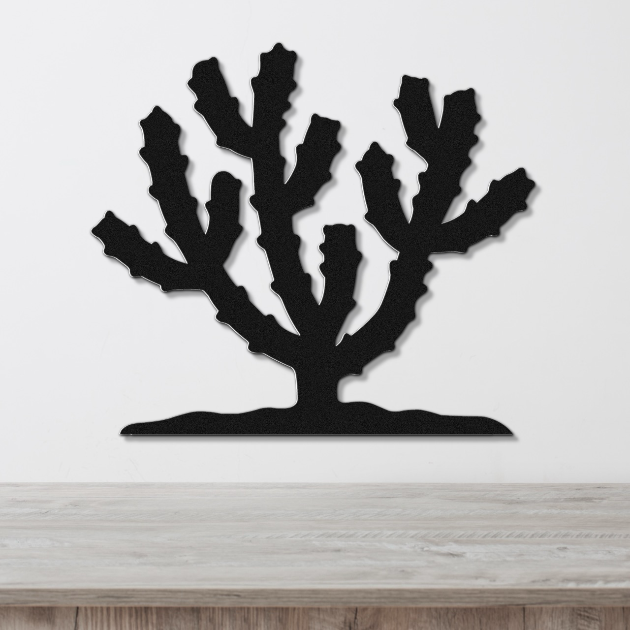 Cholla Cactus Metal Wall Art